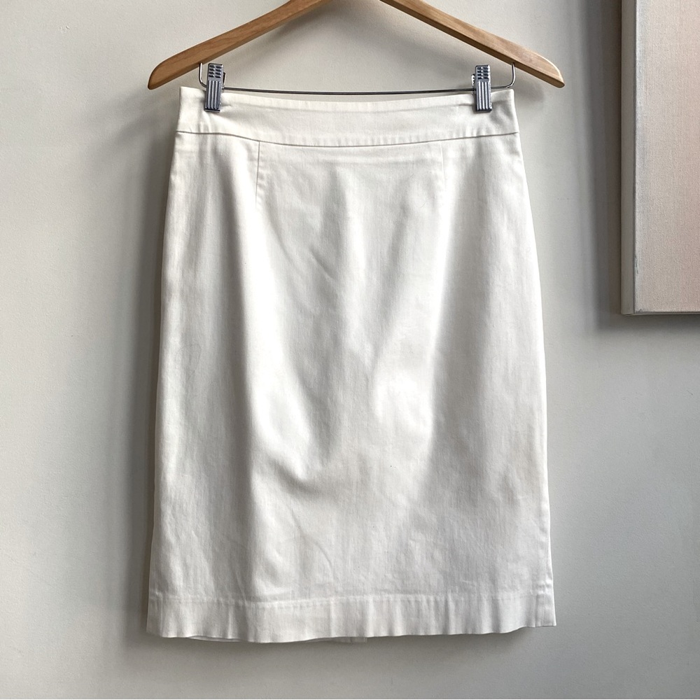 Calvin Klein Pencil Skirt White Size 2 - Picture 1 of 8